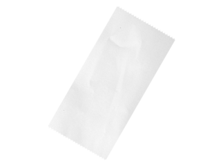 Cash receipt paper isolated on background with clipping path.  blank purchase bill invoice or supermarket shopping retail receipt. payment paper. Plain white rectangular piece of paper with jagged.