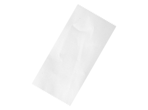 Cash receipt paper isolated on background with clipping path.  blank purchase bill invoice or supermarket shopping retail receipt. payment paper. Plain white rectangular piece of paper with jagged.