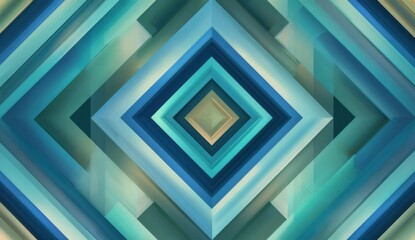 Fototapeta premium Abstract geometric pattern with layered diamonds
