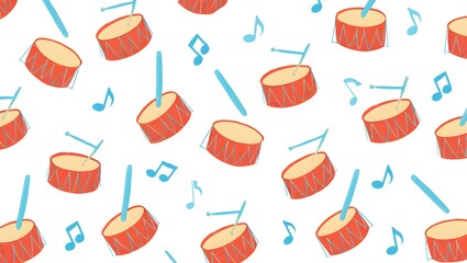 Drums & Music Notes