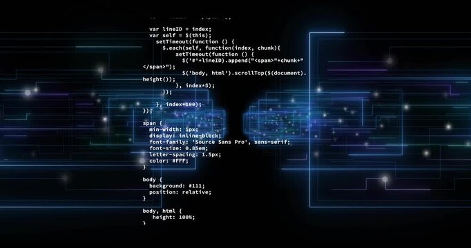 setTimeout calls initiating JS code appearing, scrolling and appending CSS or C over neon tunnel