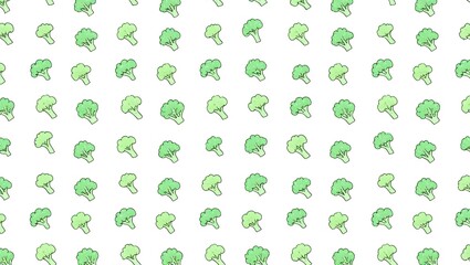 Broccoli & Cauliflower/Seamless Pattern Series.