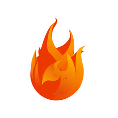 Flame , fire- vector illustration
