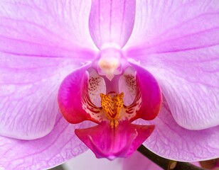 Close-up of a vibrant pink orchid
