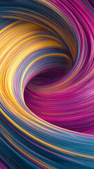 Naklejka premium Vibrant spiral in dynamic motion, captivating abstract design.