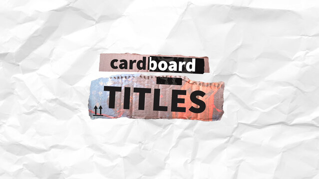 Dynamic Cardboard Title 01