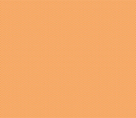 Hexagonal pattern background. Orange color on matching background. Bold rounded hexagon cells with padding and inner solid cells. Smallish hexagon shapes. Seamless pattern.