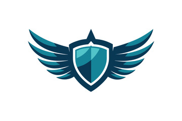 Obraz premium shield with wings vector design icon symbol 