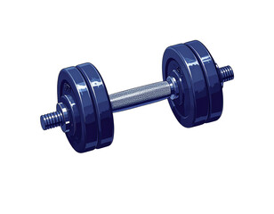 Naklejka premium Minimal Dumbbell Cartoon Icon for Gym and Fitness