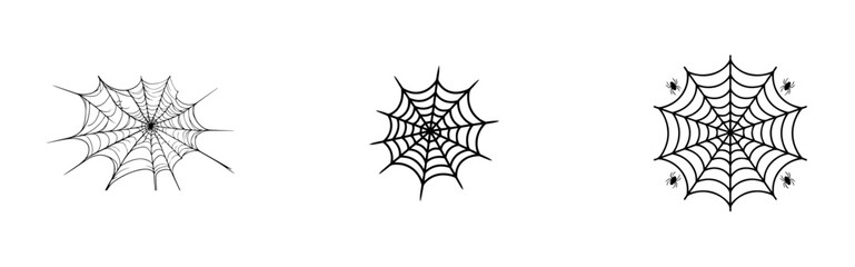 spiderweb vector collection halloween 