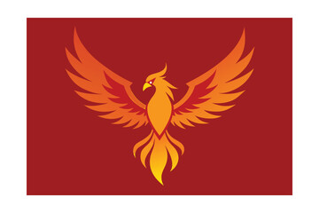 Fototapeta premium vector illustration of an eagle with wings design icon