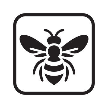 recommend clip art: Bee vector silhouette outline logo design concept illustration