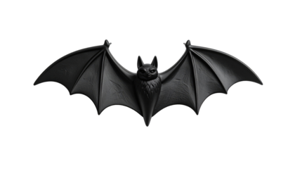 Black Bat Decoration with Spread Wings for Halloween Interior Design