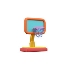 Basketball ring for young children. Transparent background.
