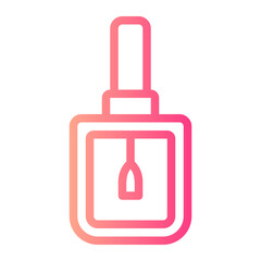 Obraz premium nail polish gradient icon