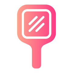 hand mirror gradient icon