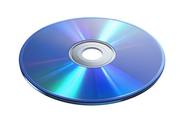 Close up of a blue compact disc
