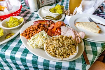 BBQ, barbeque, barbecue, food, meat, meal, dinner, salad, plate, dish, vegetables, chicken, cuisine, vegetable, sauce, lunch, gourmet, pork, fish, cooked, healthy, beef, delicious, grilled, green, clo