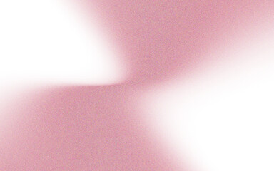 Obraz premium Abstract image of two overlapping, triangular shapes in black, outlined by a faint, pinkish-red border, set against a solid pinkish-red background