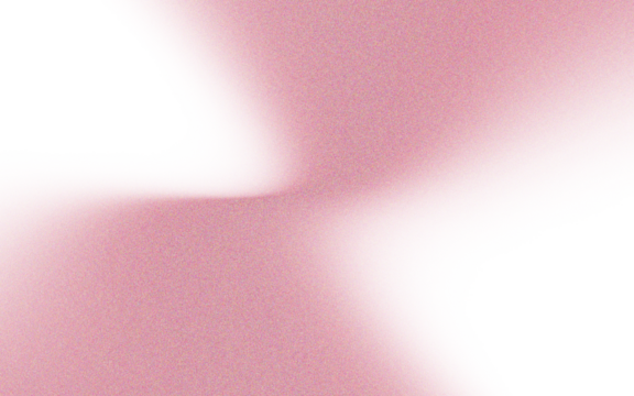 Abstract image of two overlapping, triangular shapes in black, outlined by a faint, pinkish-red border, set against a solid pinkish-red background