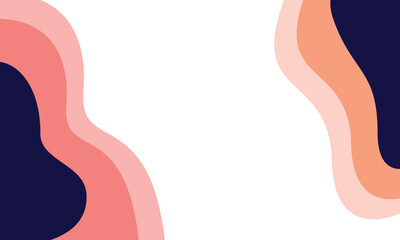 Abstract background with layered paper cut design dark blue, pink, featuring smooth, wavy curves for a modern, elegant look