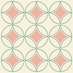 Fototapeta premium Abstract floral vector seamless pattern for decoration and design