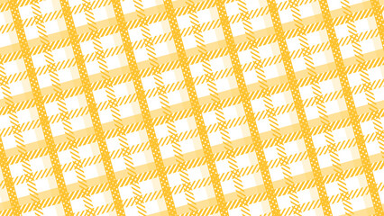 黄色系のチェック背景_16:9/4Kサイズ