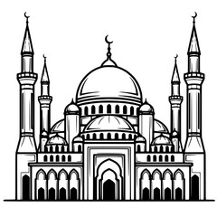 Mosque vector illustration