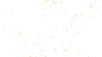 Golden abstract confetti texture pattern with shiny surface on transparent backdrop