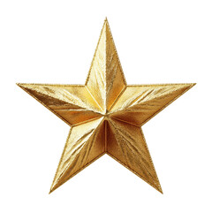 Fototapeta premium Shiny gold star decoration ideal for festive celebrations and holiday events in various settings and themes