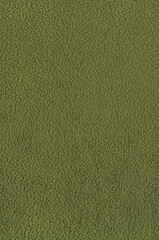 Natural Olive Green 100% Polyester Fiberpile Extended Cold Weather Clothing System ECWCS Shirt Textured Macro Closeup, Large Detailed Vertical Polar Fleece Liner Pattern, US Army Light Suit Swatch