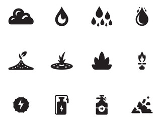Natural Gas & Petroleum Icons – Energy Production Vector Pack – Vol.2