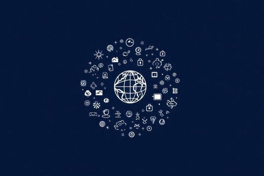 Global network of icons