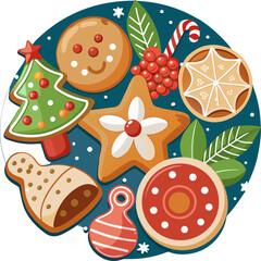 Christmas gingerbread cookies