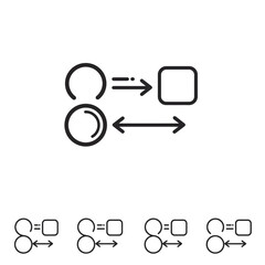 Strategic Growth Pillars Icon: Modern Vector for Visualizing Core Business Principles and Three-Step Roadmaps