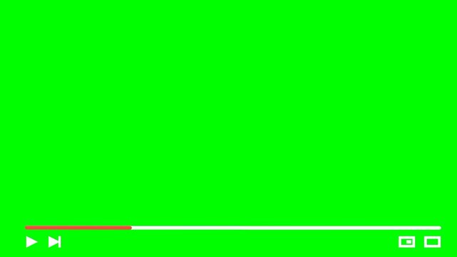 Video Player Interface with Green Screen Background