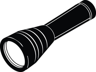 portable led torch vector art
