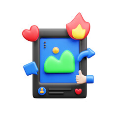 Social Media 3d icon