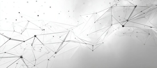 Obraz premium Abstract network of interconnected points and lines (7)
