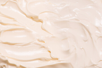 White whipped cream texture.