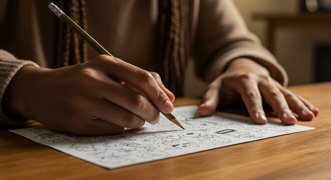 Person writing in journal