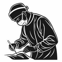 sketch of a girl with a pencil