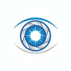 Fototapeta premium A stylized digital eye representing technology, security, and surveillance
