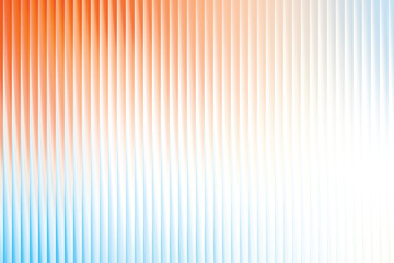 Abstract vertical ribbed background with orange and blue gradient