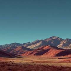 Fototapeta premium Desert mountain range vista