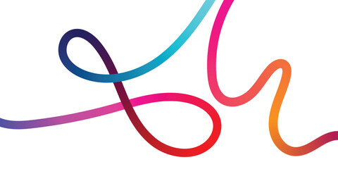 Vibrant Abstract Lines Intertwining on a Black Background. A dynamic image featuring interwoven, colorful lines in various shades of the rainbow against a solid black backdrop.