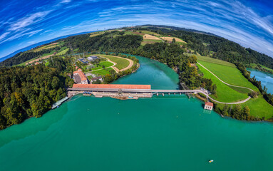 Wasserkraftwerk Mühleberg im Kanton Bern, September 2025, Schweiz