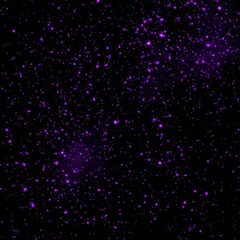 Dark space with scattered purple stars