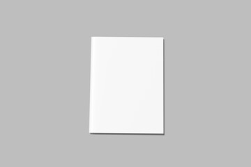 A4 Magazine blank mockup with shadow
