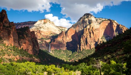 Mountainous canyon landscape